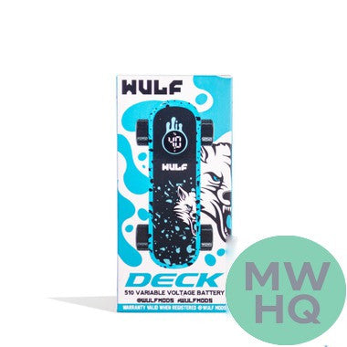 Wulf Mods Deck Skateboard 500mAh 510 Preheat VV Battery - Assorted Colors