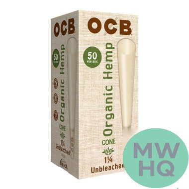 OCB Unbleached Pre-Rolled Cones Tower