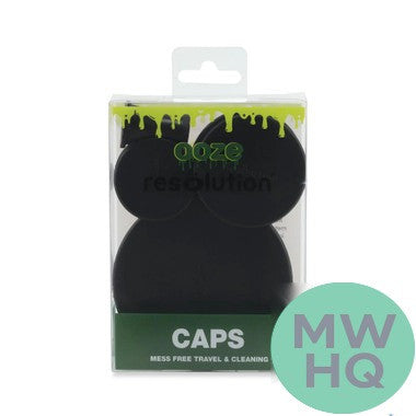 Ooze Resolution Silicone Glass Cleaner Caps - Pack of 4