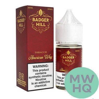 Badger Hill Reserve Synthetic Nicotine Salt E-Liquid 30ML