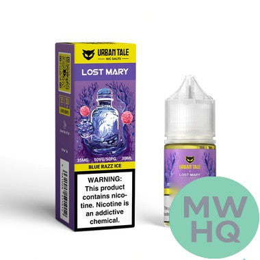 URBAN TALE x LOST MARY Nicotine Salt E-Liquid 30ML – Blue Razz Ice
