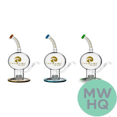 Tsunami Glass Water Pipe Shower Head Globe - 10.5 Inches - 511 Grams