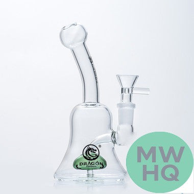Dragon Platinum Bell Water Pipe Bong Style - 190 Grams - 7.1 Inches - Assorted Colors [WPE-060]