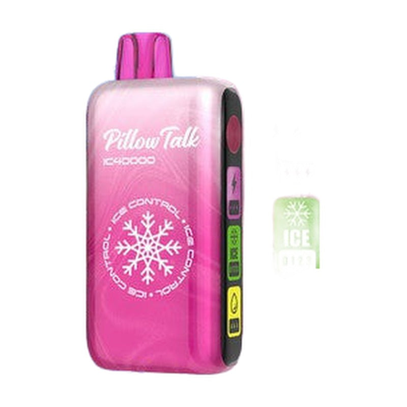 Pillow Talk Ice Control IC40000 Puffs 20ML Disposable Device With Touch To Adjust Ice Level & LED Screen (Texas Compliant)