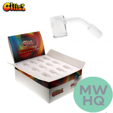 Gliizy Quartz Banger Nail Deep Dish With Clear Joint - 14MM Male