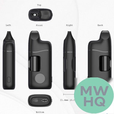 CCELL Kap 500mAh Discreet 510 VV Cartridge Vape Battery With Smart Screen