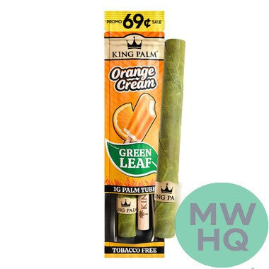 King Palm Green Leaf Mini Palm Tube Rolls 1G - Pack of 1