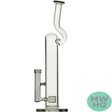 Calibear Natty Tube Glass Bong Water Pipe With Thick Base - 730 Grams - 16 Inches [GB351]