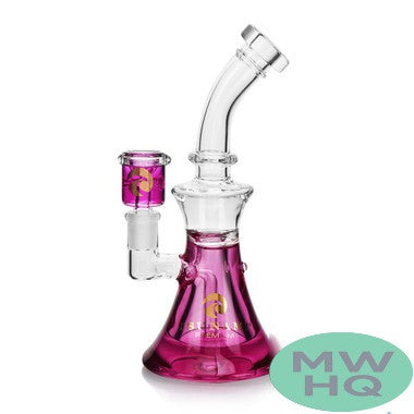 Tsunami Premium Curved Neck Edition Freezable Glycerine Water Pipe With Inline Perc - 440 Grams - 9 Inches