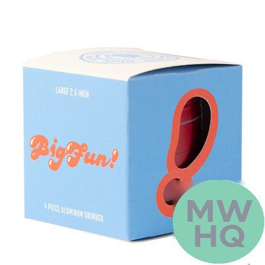 MJ Arsenal BIGFUN! Aluminum Large Grinder - 2.5 Inches - 4 Part