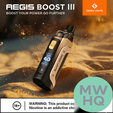 GeekVape Aegis Boost III 3000mAh Pod System Starter Kit With 5ML Refillable GeekVape Boost 2 Cartridge Pod