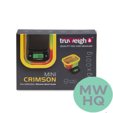 Truweigh MINI CRIMSON Collapsible Bowl Scale 100g x 0.01g
