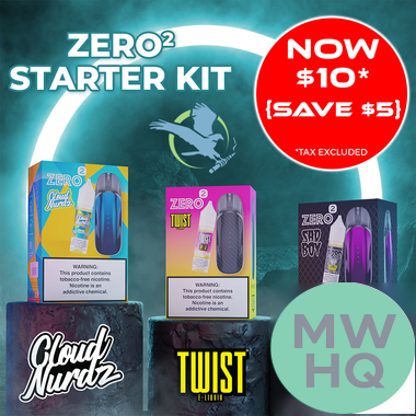 Vaporesso Zero 2 800mAh Refillable Pod System Starter Kit With 2 x 3ML Refillable Pods & 16ML Synthetic Salt Nicotine E-Liquid