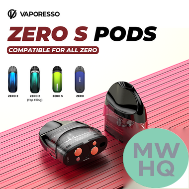 Vaporesso ZERO S 2ML Refillable Replacement Pod - Pack of 2