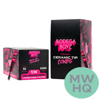 Bodega Boyz King Pre-Rolled Cones With Ceramic Tip - 1ct Tube