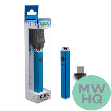 Ooze Quad Flex Temp 500mAh Device Battery With USB Charger