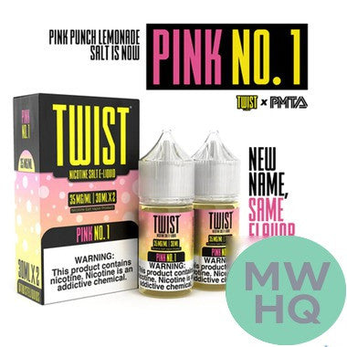 TWST Salt Nicotine Salt By Twist E-Liquids 60ML (30ML x 2)