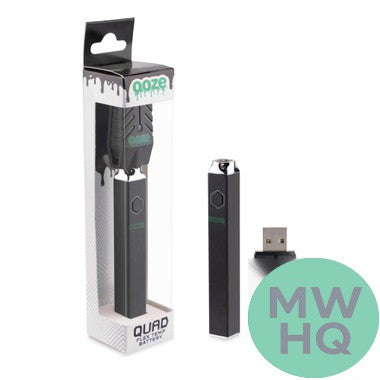 Ooze Quad Flex Temp 500mAh Device Battery With USB Charger