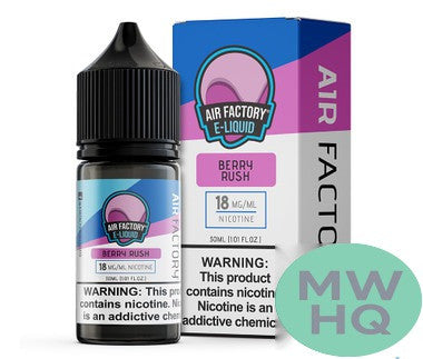 AIR FACTORY Salts Nicotine Salt E-Liquid 30ML – Berry Rush