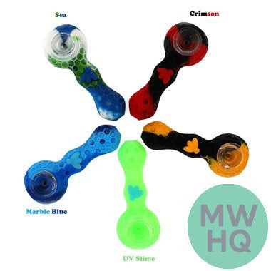 Stratus Silicone Bee Spoon Hand Pipe - 60 Grams - 4.25 Inches