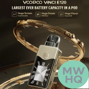 VooPoo Vinci E120 4500mAh Pod System Starter Kit With 5ML Refillable Vinci PnP X Cartridge Pod
