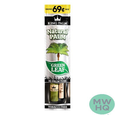 King Palm Green Leaf Mini Palm Tube Rolls 1G - Pack of 1
