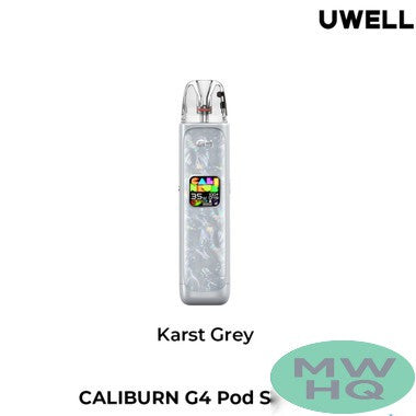 Uwell CALIBURN G4 1300mAh Pod System Starter Kit With 2 x 3ML Refillable CALIBURN GPP Integrated Coil Cartridge Pod