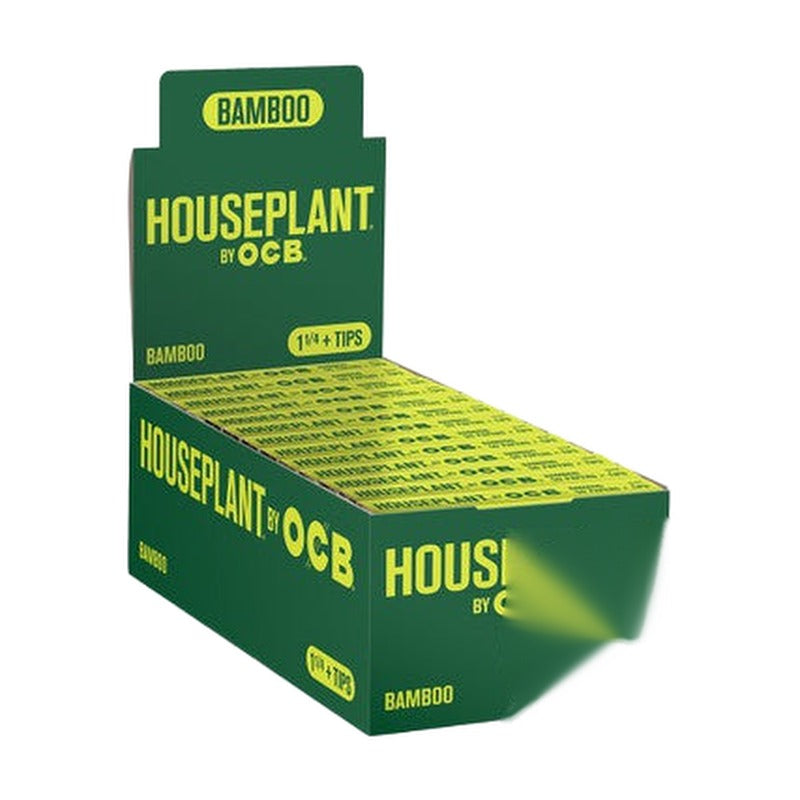 Houseplant By OCB Bamboo Rolling Papers 1 1/4 Size + Tips