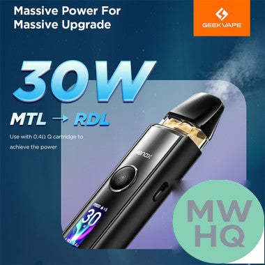 GeekVape Wenax Q Pro 1200mAh Pod System Starter Kit With 2 x 2ML Refillable GeekVape Q Cartridge