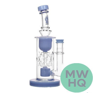 Calibear Fab Torus Recycler Glass Water Pipe Dab Rig Thick Base With Seed of Life Perc - 460 Grams - 9.25 Inches [GB16]