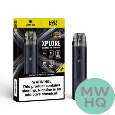 URBAN TALE x LOST MARY Xplore 1000mAh Pod System Starter Kit With 2 x 2ML Refillable Top Fill Pod