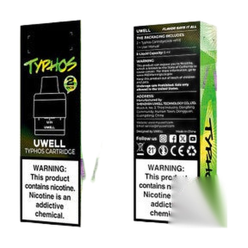 Uwell TYPHOS 6ML Refillable Replacement Cartridge Pod - Pack of 2