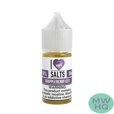 I Love Salts Synthetic Nicotine Salt E-Liquid By Mad Hatter 30ML