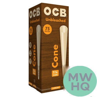 OCB Unbleached Pre-Rolled Cones Tower