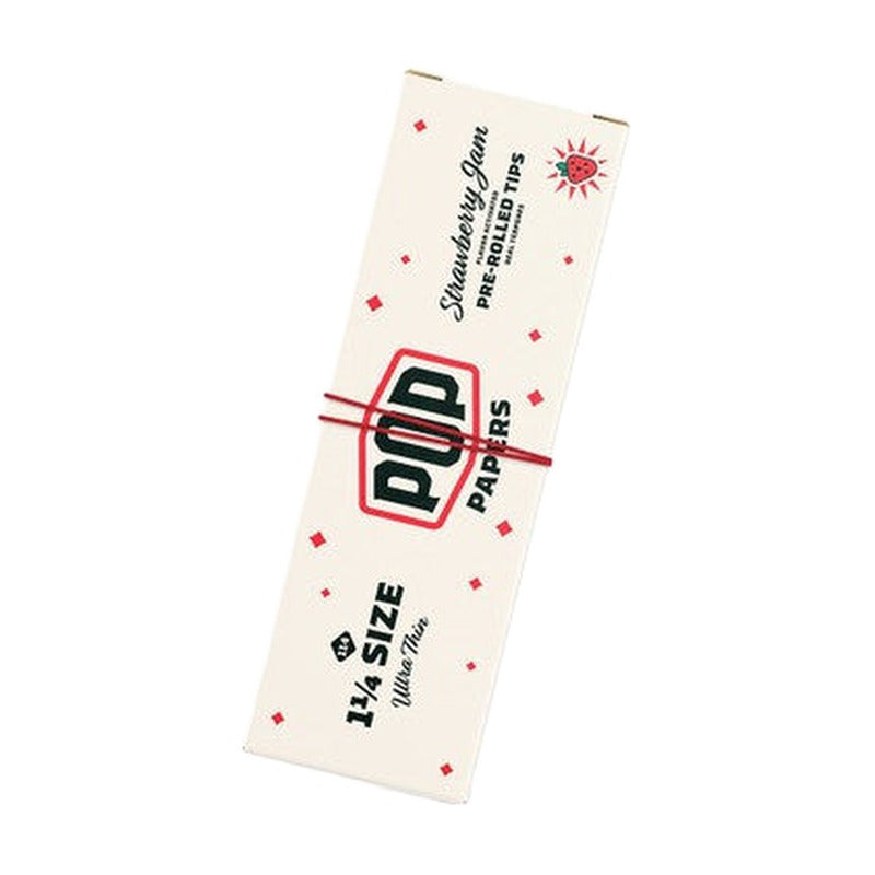 Pop Papers Authentic French Paper Ultra Thin + Pre-Rolled Tips - White Display