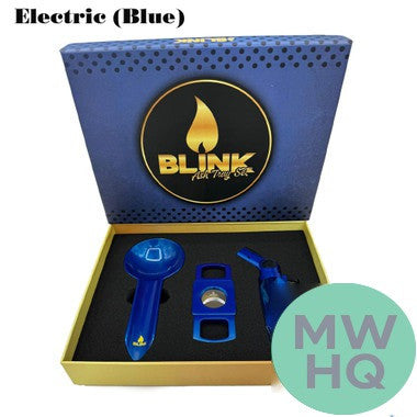 Blink Ash Tray Premium Set With Torch, Ashtray & Cigar Cutter