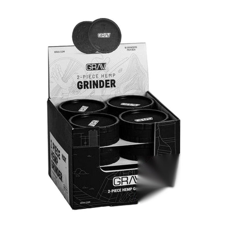 GRAV Hemp Plastic Grinder - 2.5 Inches - 2 Part