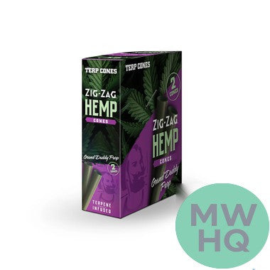 Zig-Zag Terpene Infused Hemp Cones - Pack of 2