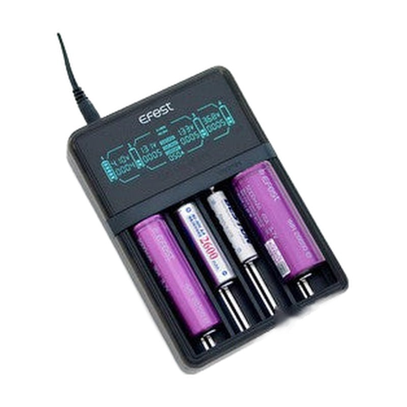 Efest LUC V4 Elite - Quad Slot HD LCD Battery Charger