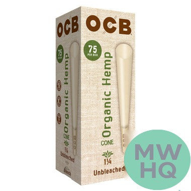 OCB Unbleached Pre-Rolled Cones Tower