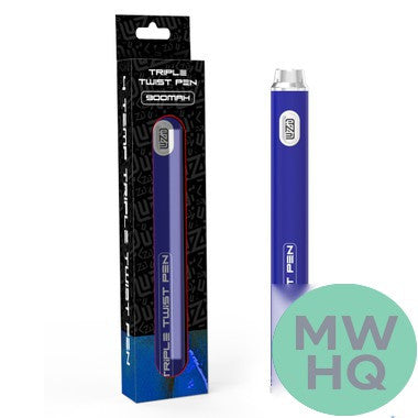 Luzid Triple Twist Pen 900mAh VV 510 Cartridge Device Mod Battery