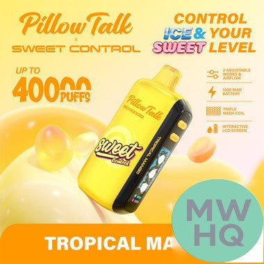 Pillow Talk Sweet Control SC40000 Puffs 20ML Disposable Device With Ice & Sweet Control (Texas Compliant)