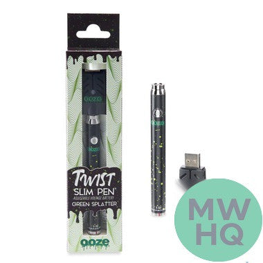 Ooze Twist Adjustable Voltage Preheat Slim Pen Battery With USB Charger
