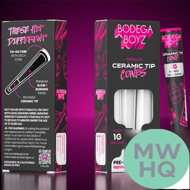 Bodega Boyz King Pre-Rolled Cones With Ceramic Tip - Pack of 3