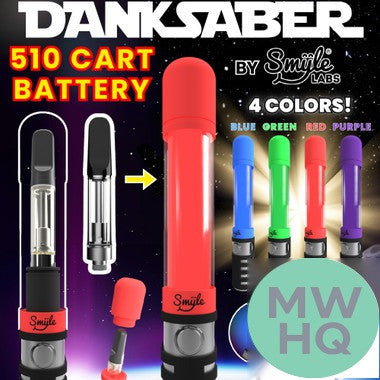 Smyle Penjamin Danksaber 300mAh VV Discreet 510 Cartridge Battery With Glow On Firing