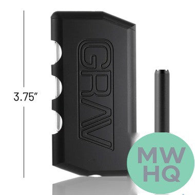 GRAV Dugout Set Storage + Chillum Pipe + Grinder With Travel Bag
