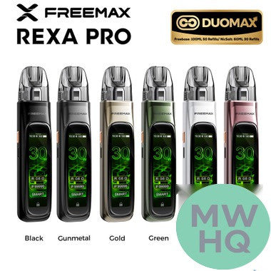 Freemax Rexa Pro 1300mAh Pod System Starter Kit With 2ML & 3ML Refillable Rexa Pods