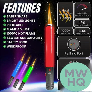Smyle Fyre Saber Torch With Glowing Lights