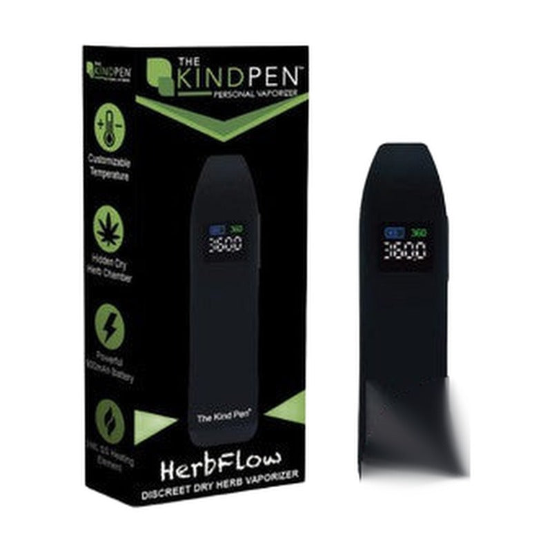 The Kind Pen HerbFlow 900mAh VV Discreet Dry Herb Vaporizer With USB-C Cable