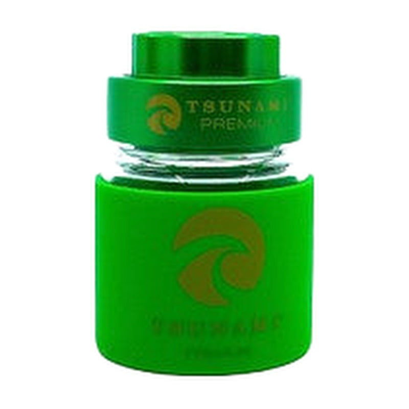 Tsunami Premium Metal Grinder Air Tight Glass Jar With Locking Lid